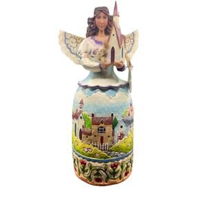 Vintage Jim Shore Heartwood BLESSED ARE THE FAITHFUL Angel Figurine 4006931